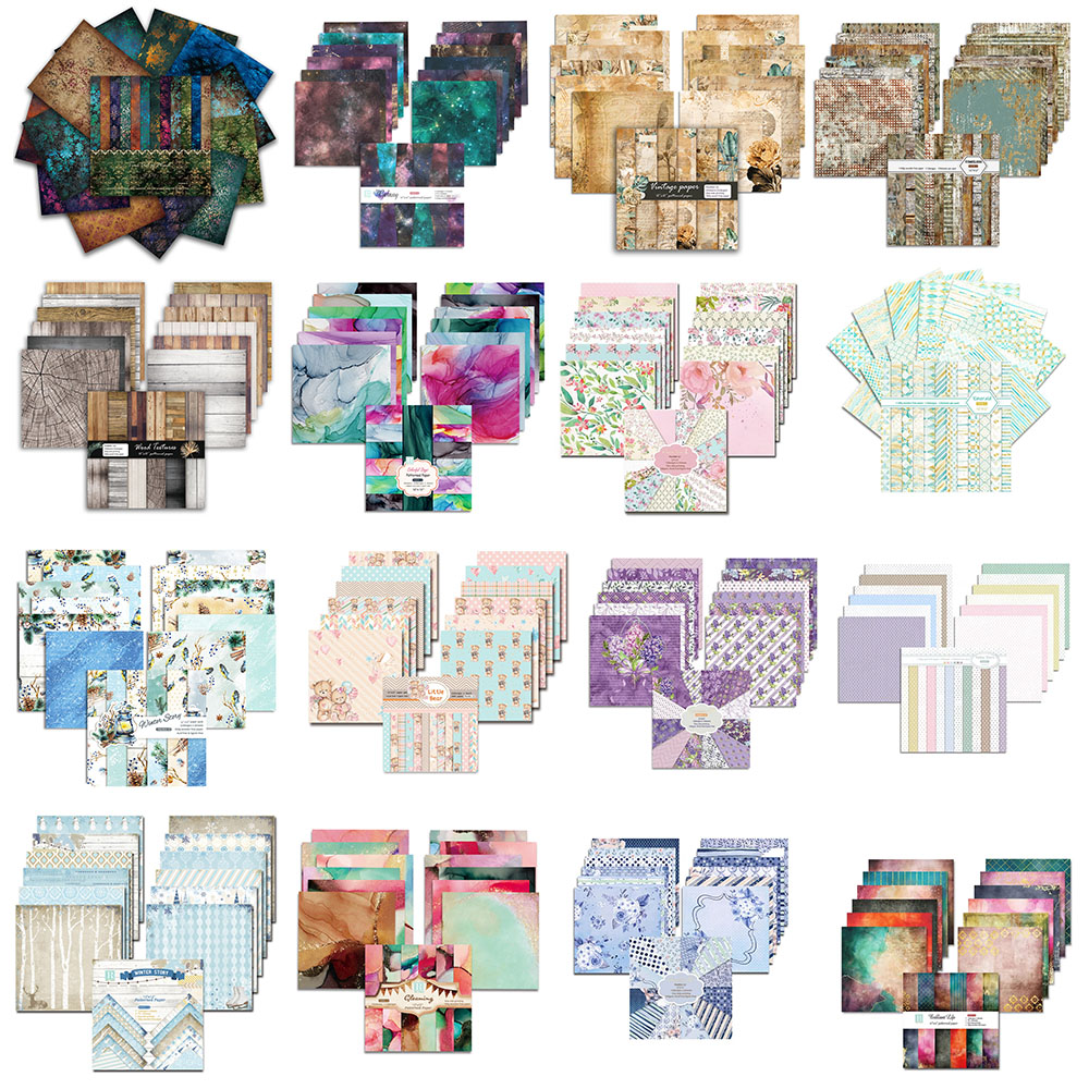 Art Craft Birthday Party - 24 Sheets 30x30cm Scrapbook Paper Pad