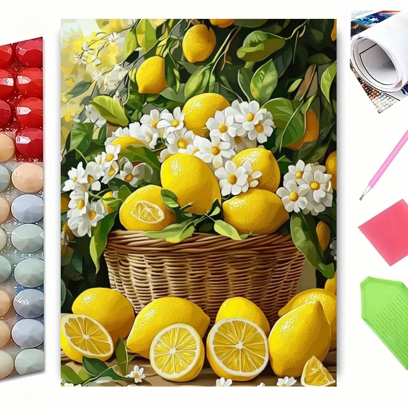 Art Craft Kitchen - Diamond Mosaic New Collection Lemon Fruit