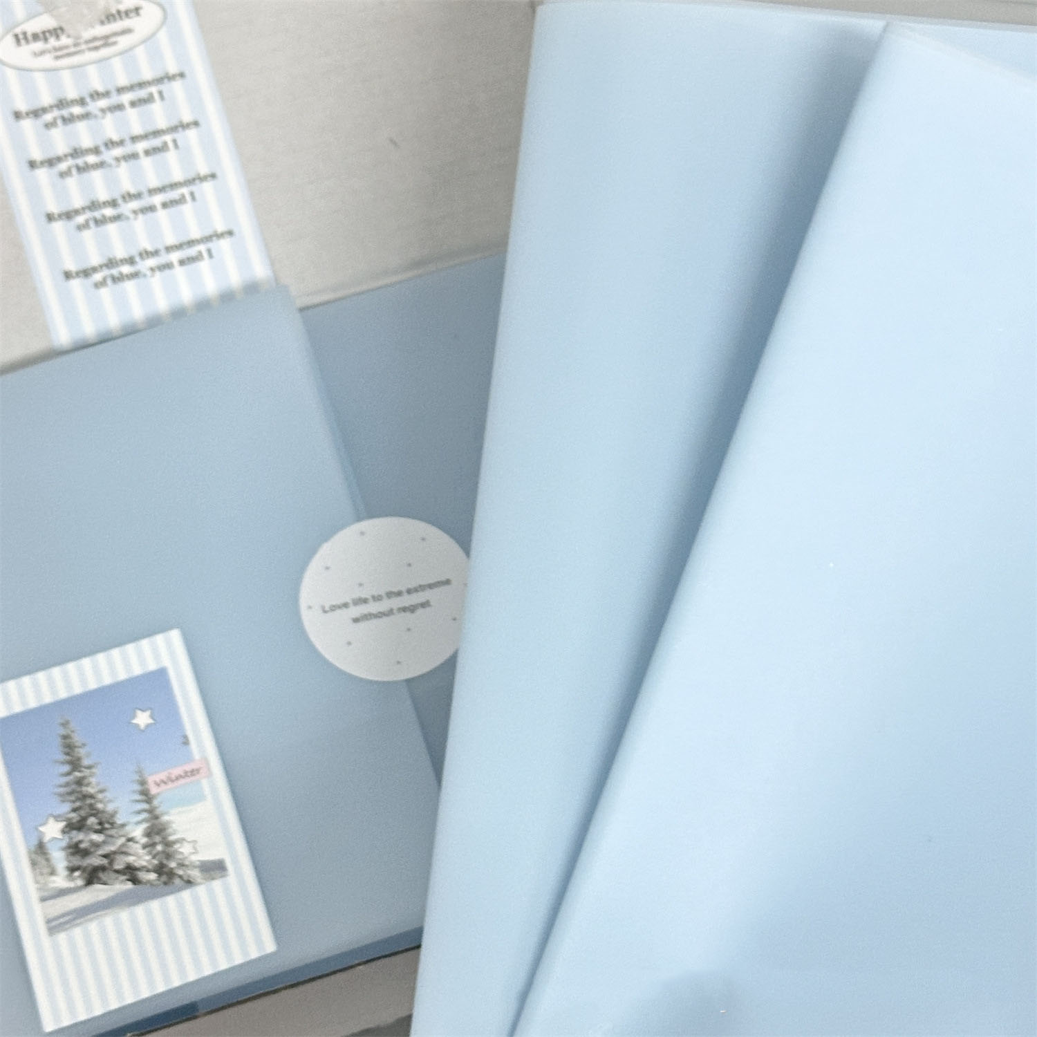 Art Craft Birthday Party - 5 Sheets/Pack White Blue Green Tissue