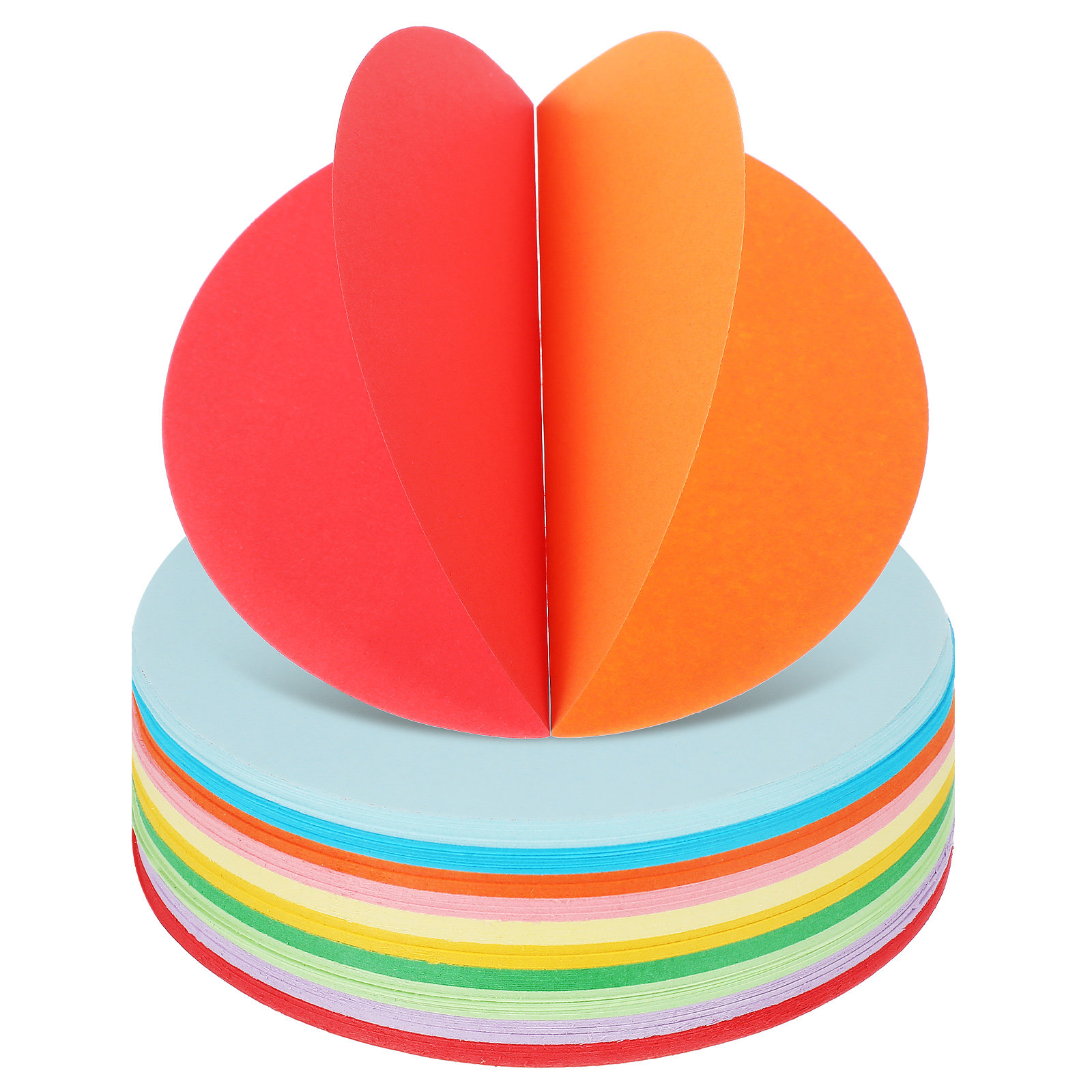 Origami Paper Set - 500Sheets Round Folding Paper Color Origami