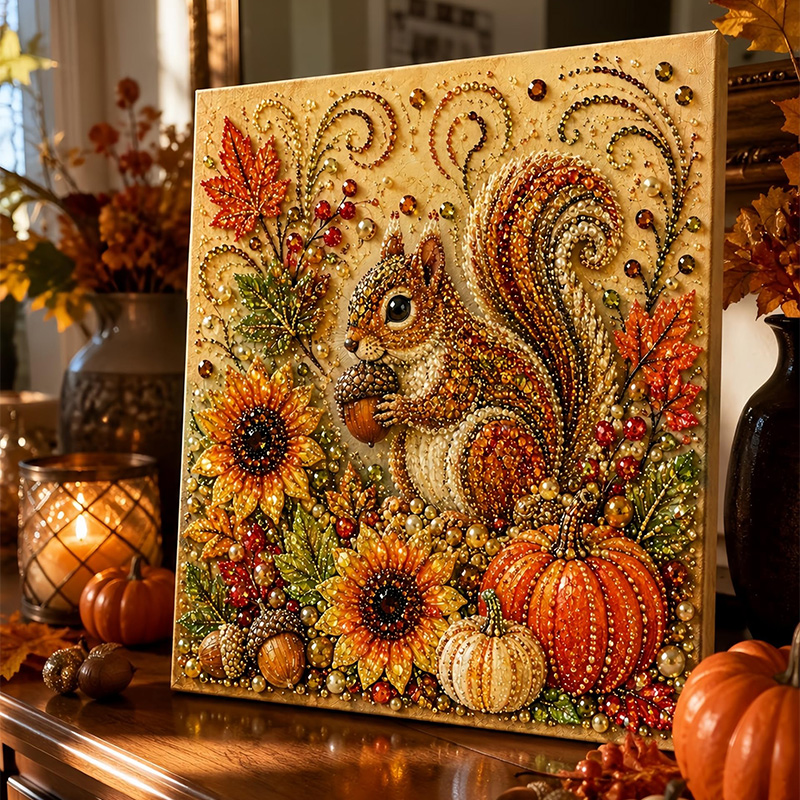 Art And Craft Autumn - Autumn Painting Pearl Art DIY Set