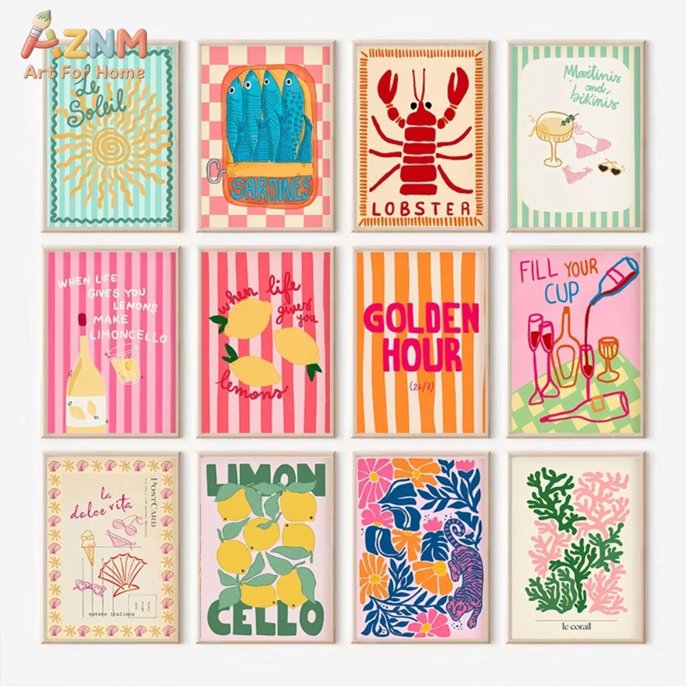 Art Craft Kitchen - AZNM Colorful Summer Lemon Lobster Seafood