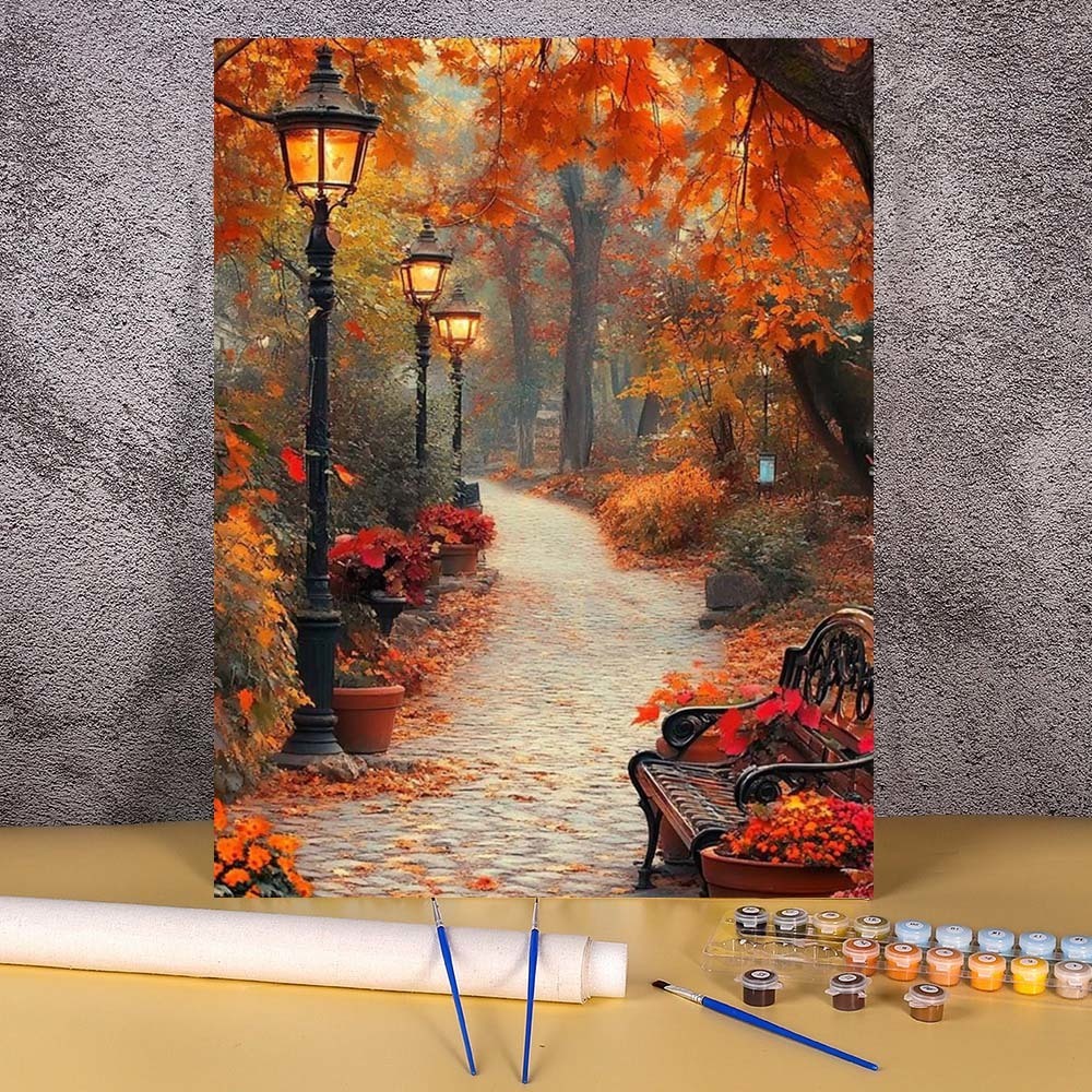 Art And Craft Autumn - 1pc frameless 20x30cm Paint By Numbers