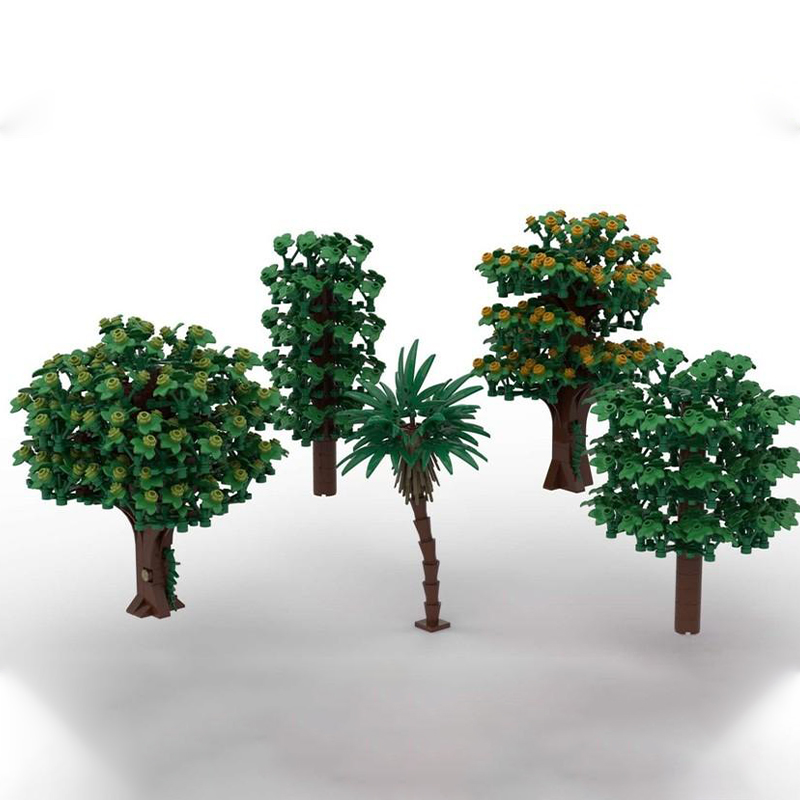Art Craft Christmas Ideas - 2076pcs MOC Tree Pack City Model