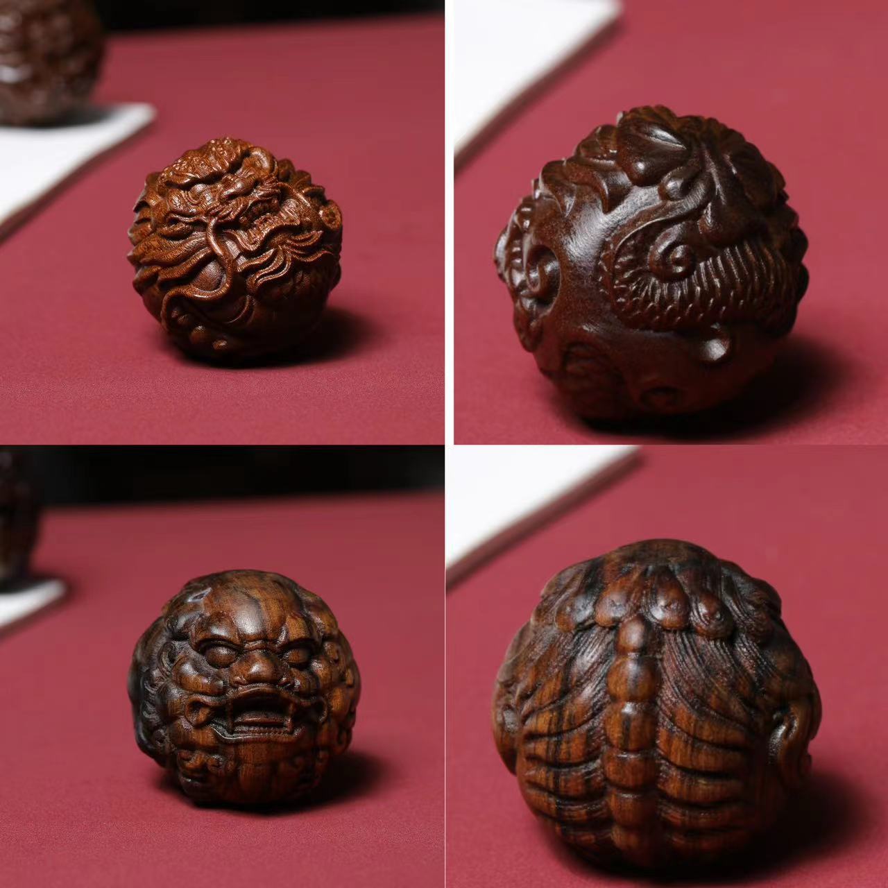 Art Craft 2 Year Olds - 2 Pcs Wood Carved Pixiu Dragon