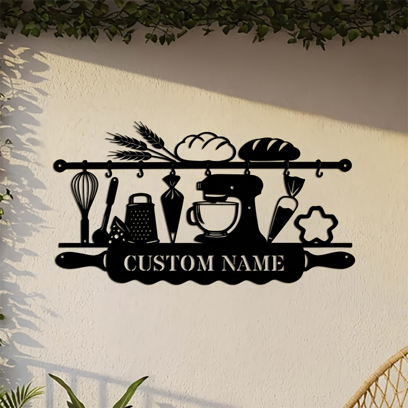 Art Craft Kitchen - Personalized Kitchen Iron Wall Art, Baking