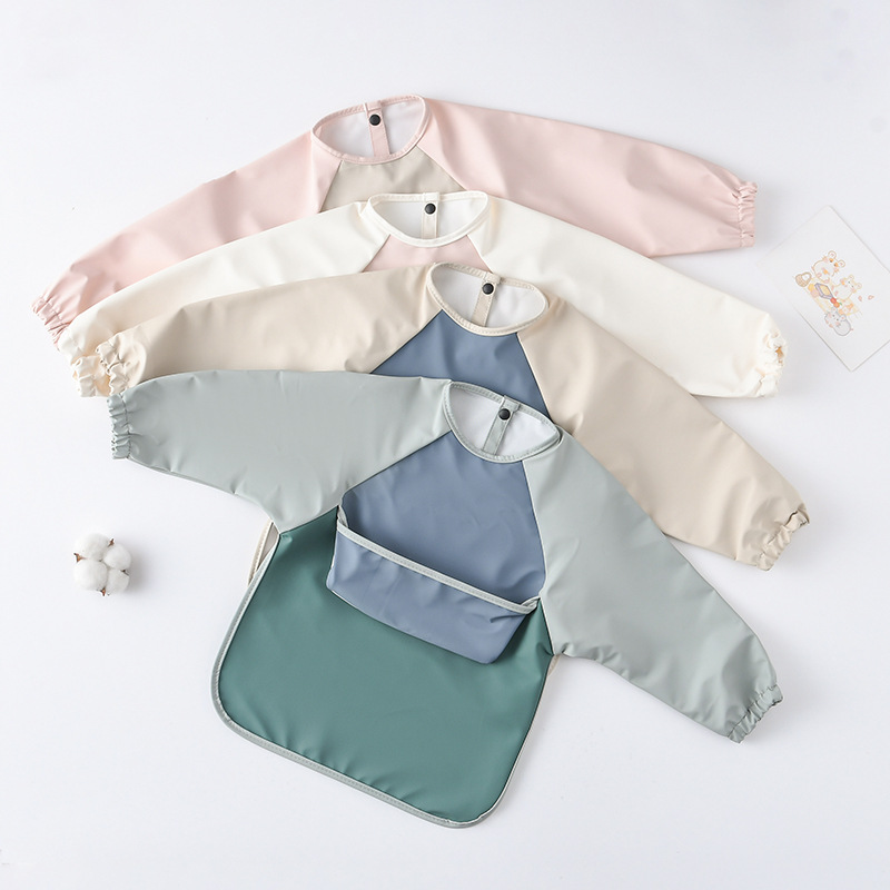 Kids Baby Long Sleeved PU Bibs - огляд і ціна Art Craft 2 Year Olds