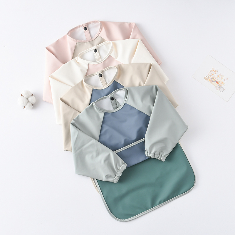 Kids Baby Long Sleeved PU Bibs - огляд і ціна Art Craft 2 Year Olds