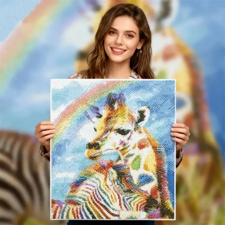 giraffe  zebra animal diy Art  - огляд і ціна Art Craft Zebra
