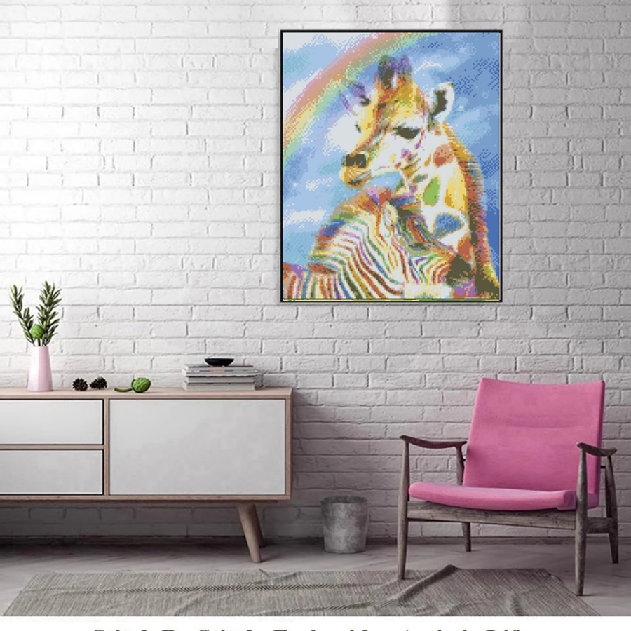 giraffe  zebra animal diy Art  - огляд і ціна Art Craft Zebra