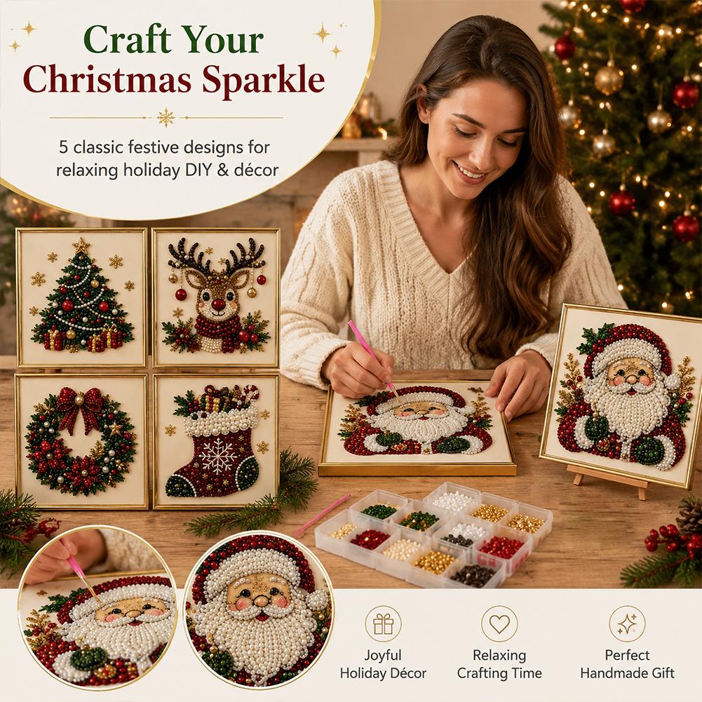 Christmas Santa Claus Pearl Ar - огляд і ціна Art Craft Kids