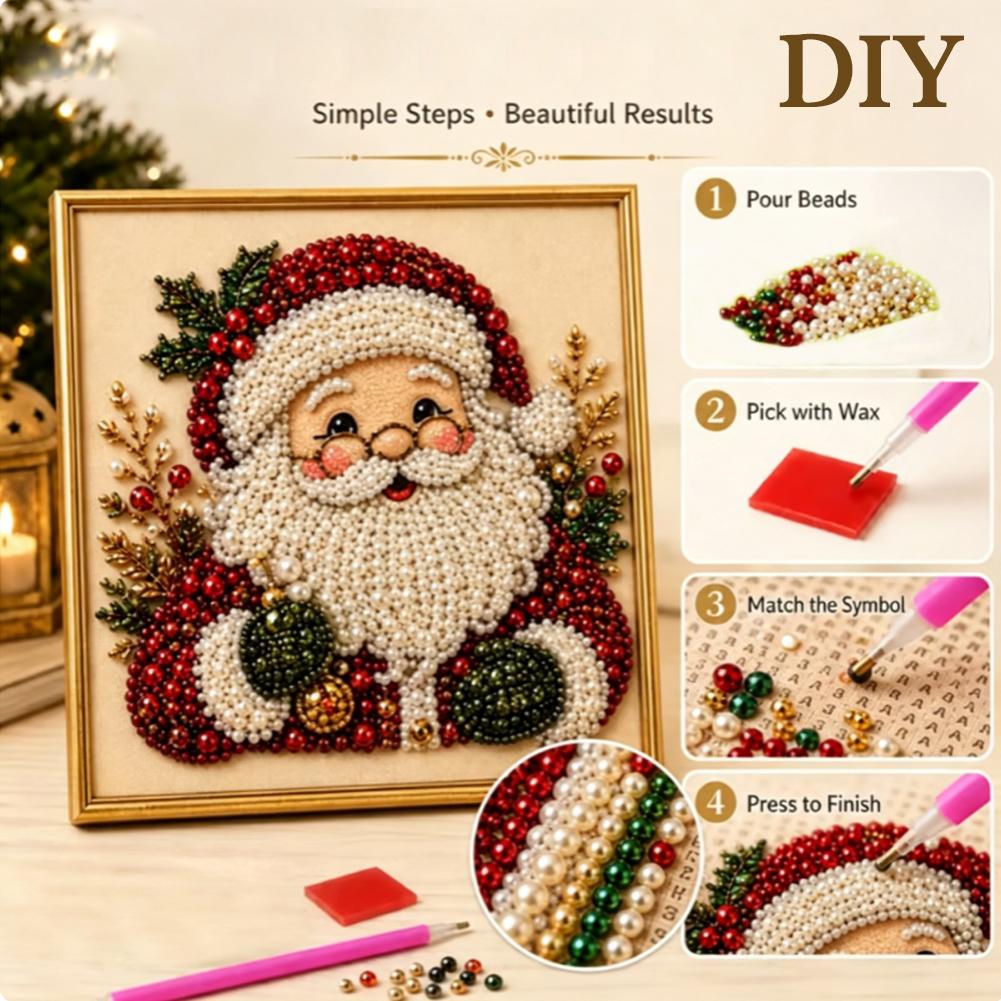 Christmas Santa Claus Pearl Ar - огляд і ціна Art Craft Kids