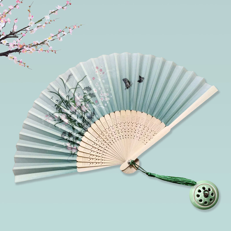 Chinese Silk Folding Fan Vinta - огляд і ціна Art Craft Video