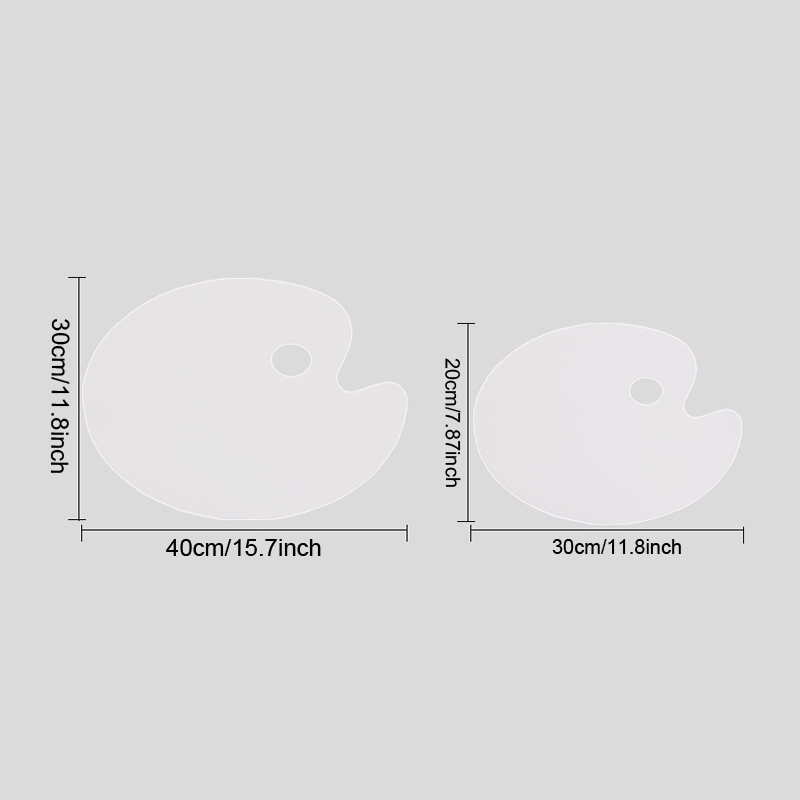 1pc White Oval Acrylic Paint T - огляд і ціна Art Craft Class