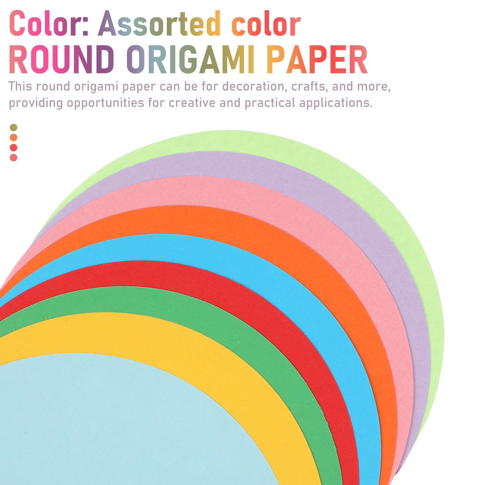 500Sheets Round Folding Paper  - огляд і ціна Origami Paper Set