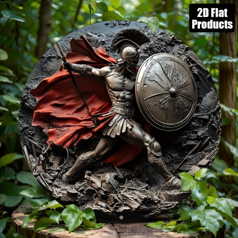 Spartan Warrior Round Metal Al - огляд і ціна Art Craft Kitchen