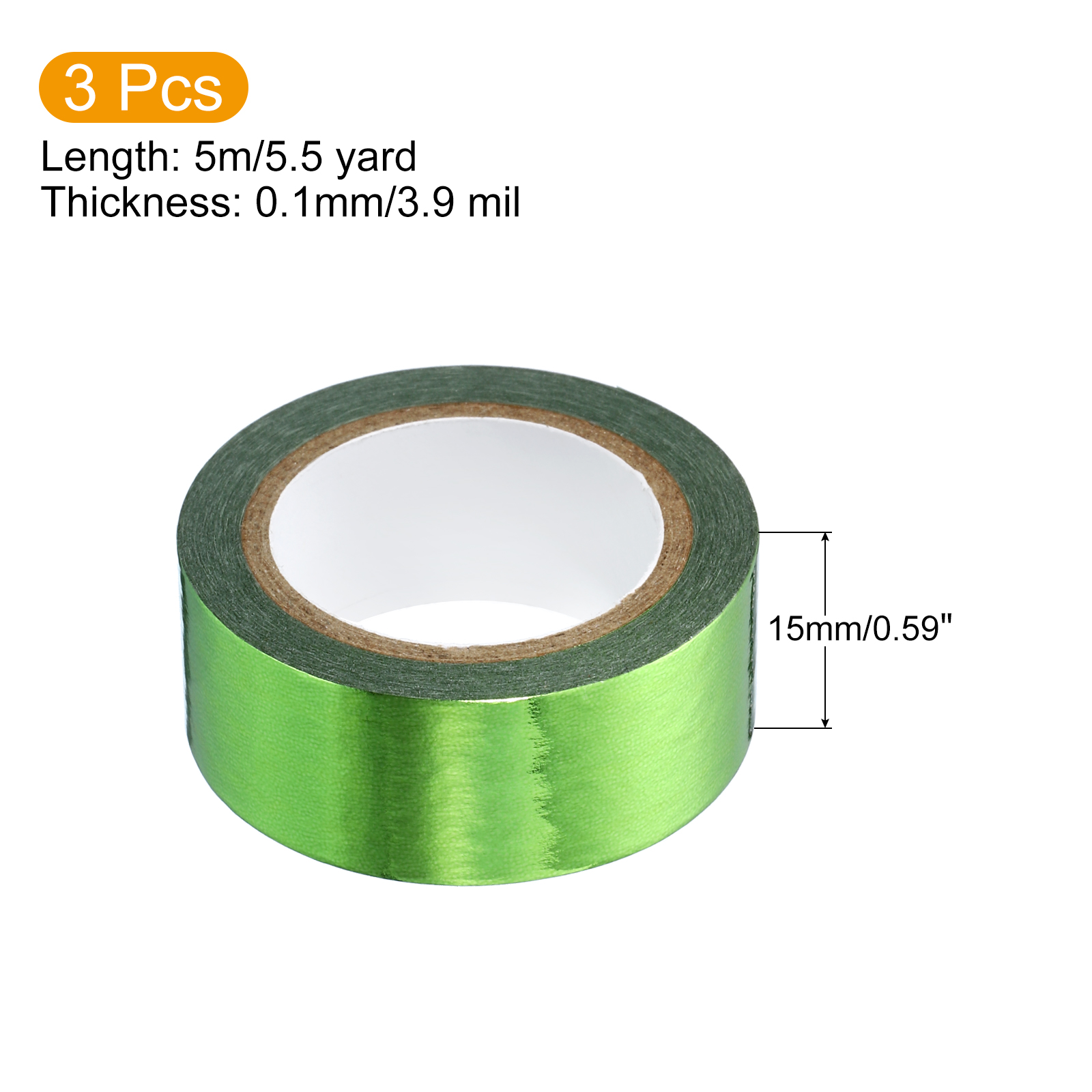 3 Roll 15mmx5m Metallic Washi  - огляд і ціна Art Craft Stationery