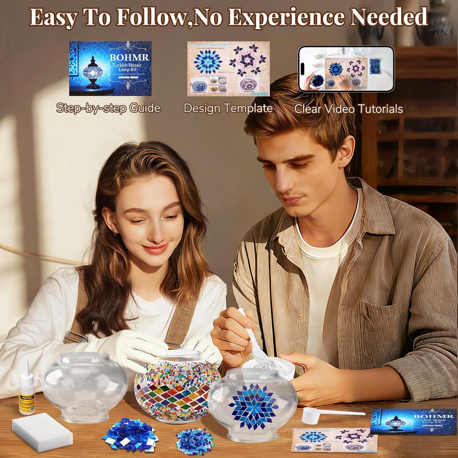 DIY 3 Globe Turkish Mosaic Lam - огляд і ціна Art Craft Kit
