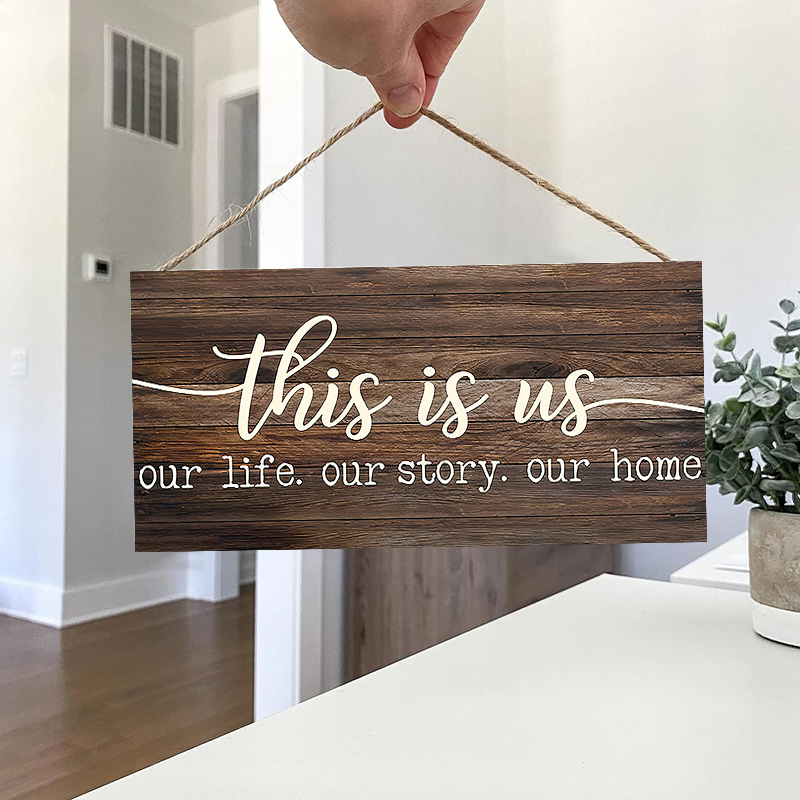 Rustic This is us Wall Hanging - огляд і ціна Art Craft Kitchen