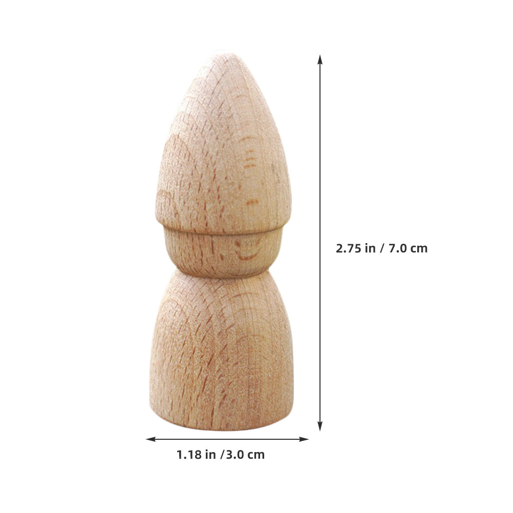 6Pcs Wooden Peg People Unpaint - огляд і ціна Art Craft Kit