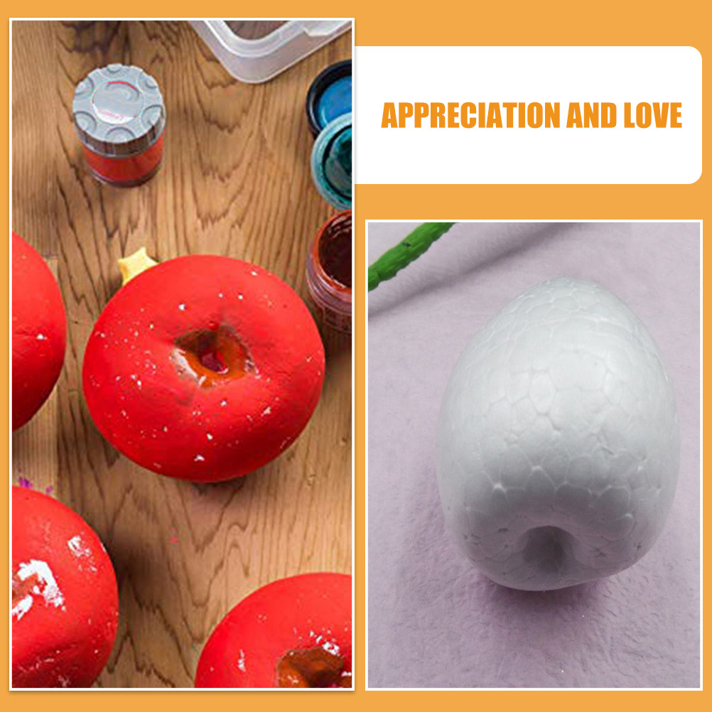 6Pcs Blank White Polystyrene D - огляд і ціна Art Craft Kids