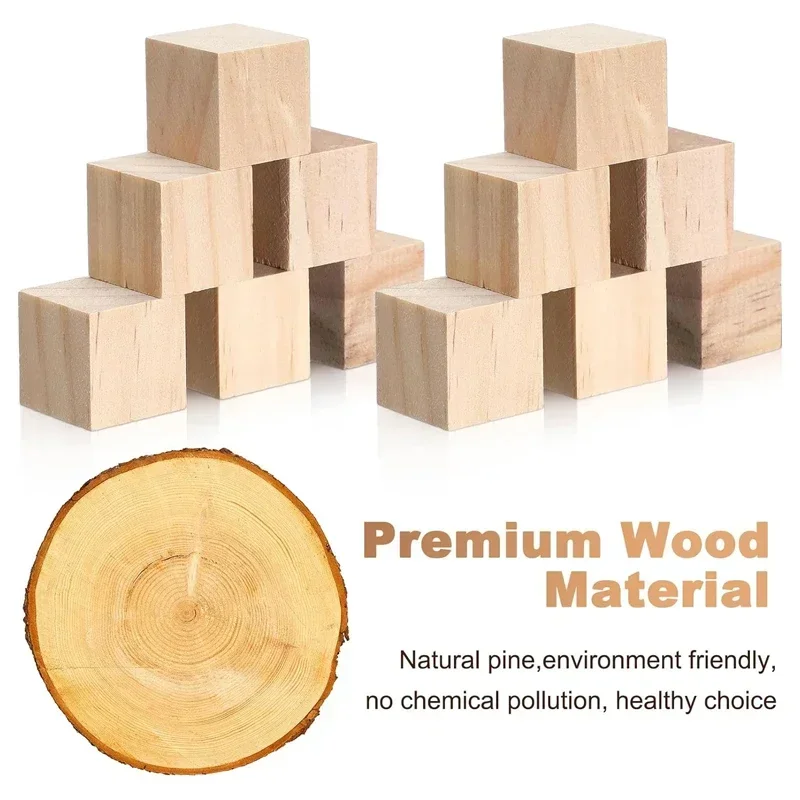 1-5cm Natural Blank Wooden Blo - огляд і ціна Art Craft 2 Year Olds