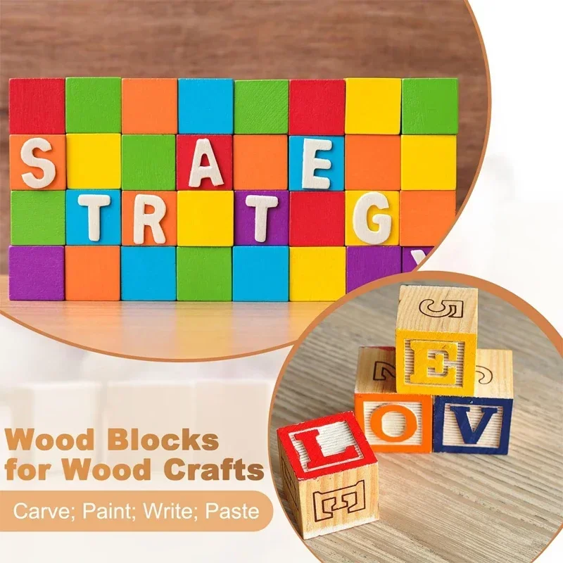 1-5cm Natural Blank Wooden Blo - огляд і ціна Art Craft 2 Year Olds