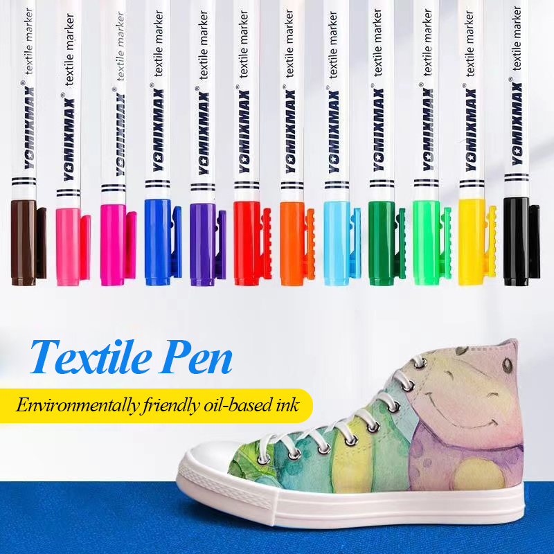 12 Colors Fabric Paint Marker  - огляд і ціна Art Craft Stationery