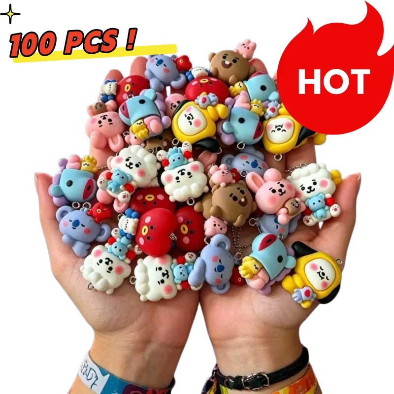 7pcs BT21 Resin Cartoon Charm  - огляд і ціна Art Craft Market