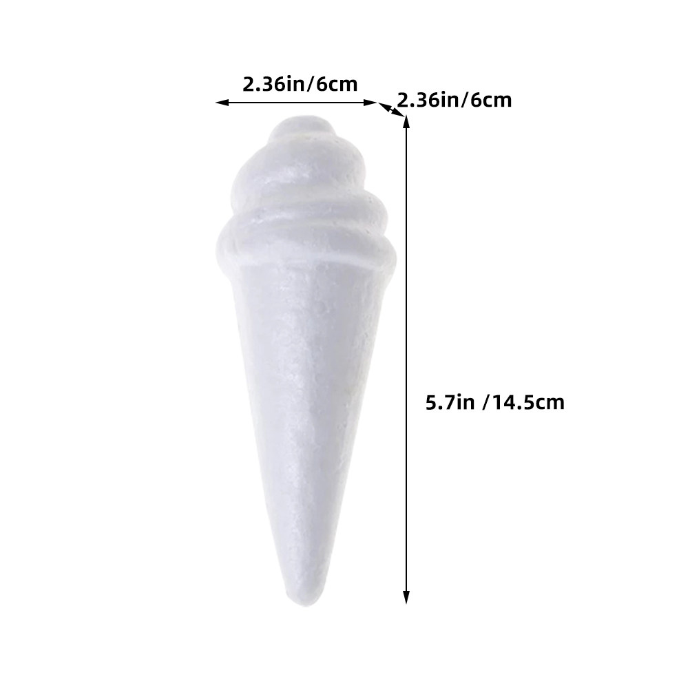 8Pcs Unfinished Ice Cream Foam - огляд і ціна Art Craft Kids