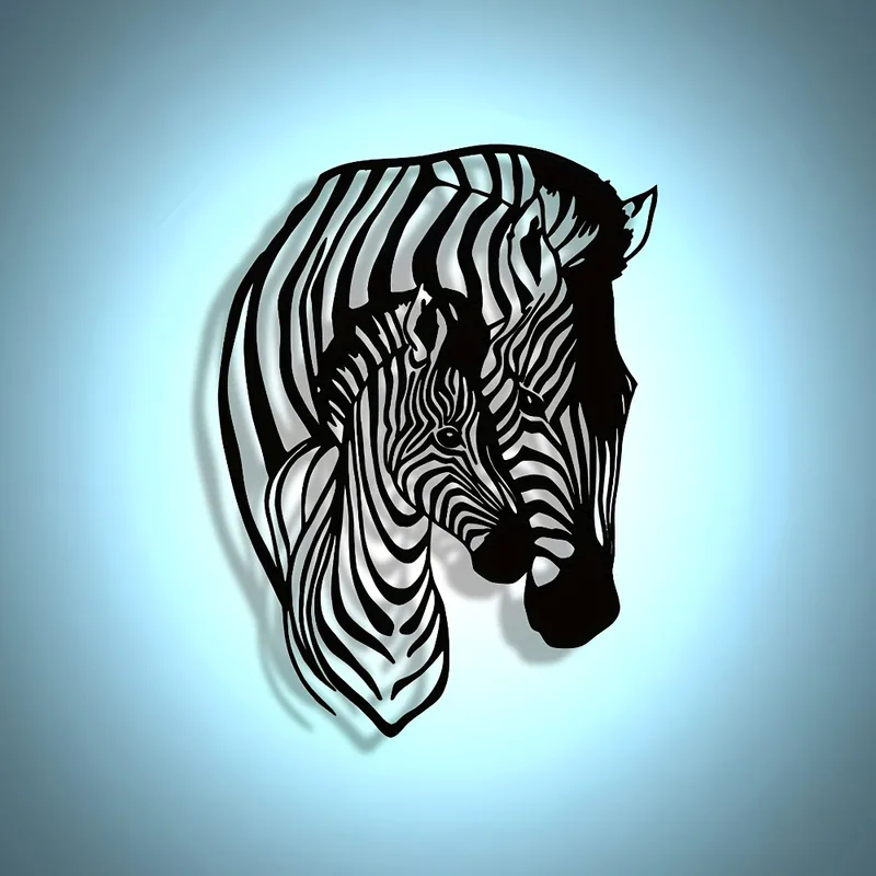 Elegant Minimalist Zebra Famil - огляд і ціна Art Craft Zebra