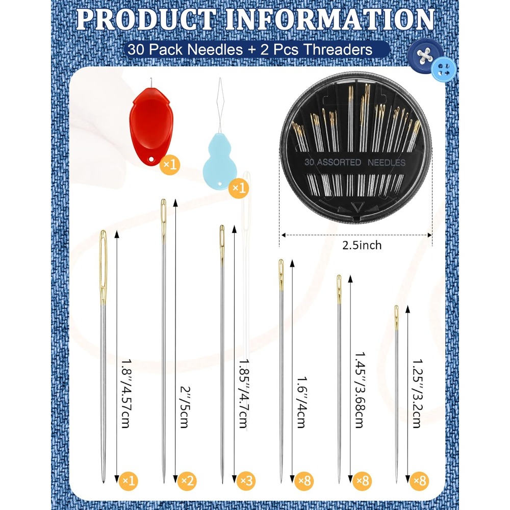 30-Count Steel Hand Sewing Nee - огляд і ціна Art Craft Kit