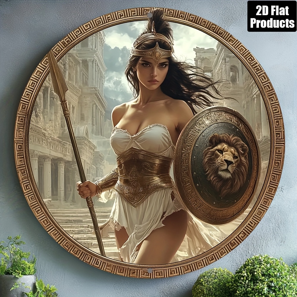 Vintage Greek Warrior Round Al - огляд і ціна Art Craft Kitchen