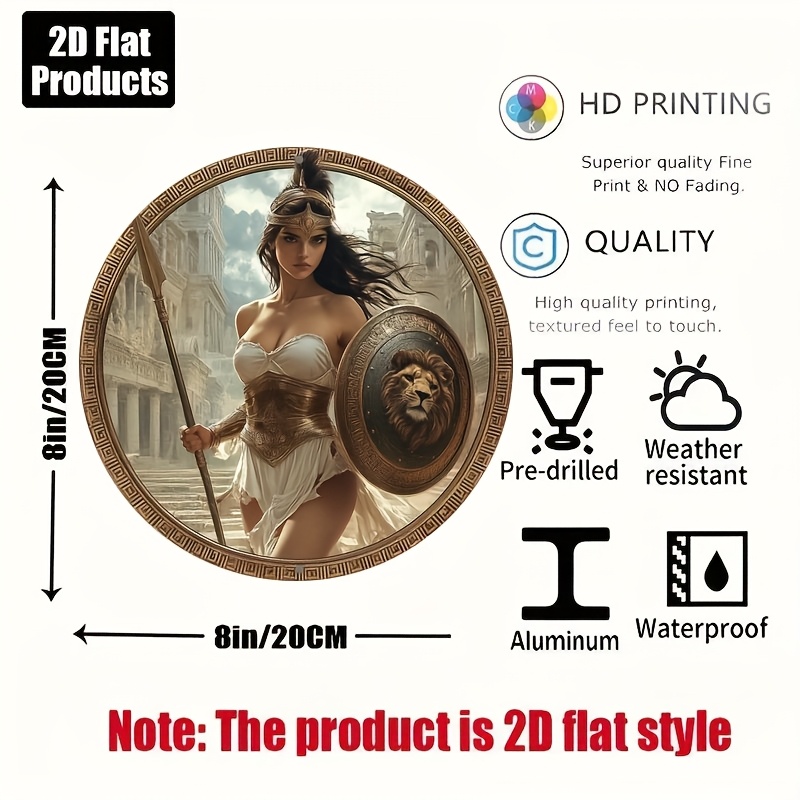 Vintage Greek Warrior Round Al - огляд і ціна Art Craft Kitchen