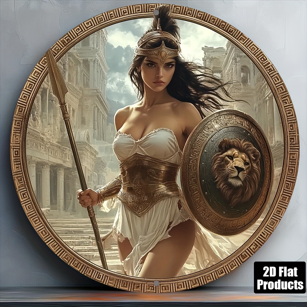 Vintage Greek Warrior Round Al - огляд і ціна Art Craft Kitchen