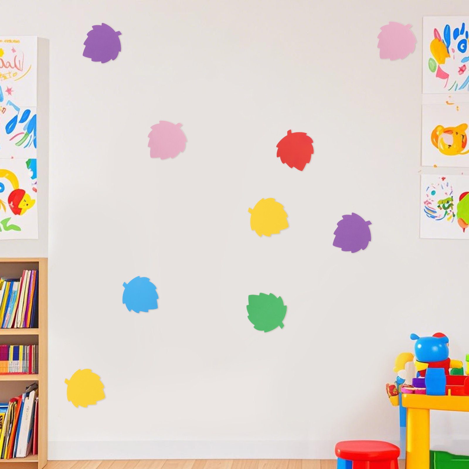 72Pcs Colorful Foam Leaf Shape - огляд і ціна Art Craft Kids