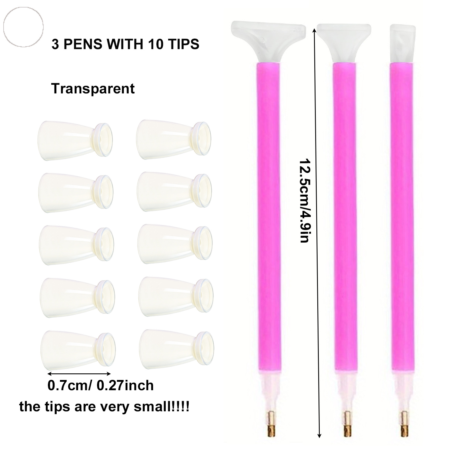 10 Silicone Tips & 3 Pens Diam - огляд і ціна Art Craft Kit