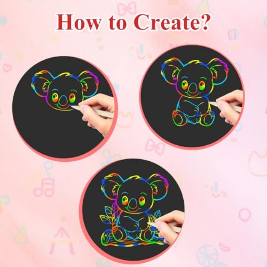 Scratch Paper Art Crafts Stock - огляд і ціна Art Craft 2 Year Olds