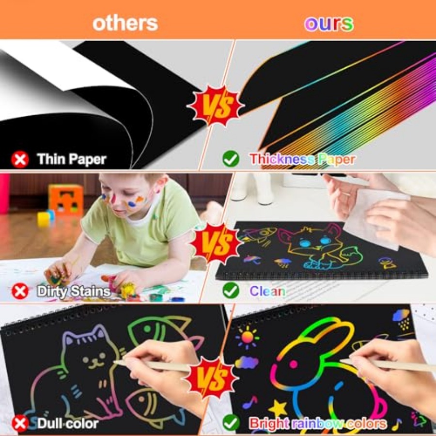 Scratch Paper Art Crafts Stock - огляд і ціна Art Craft 2 Year Olds