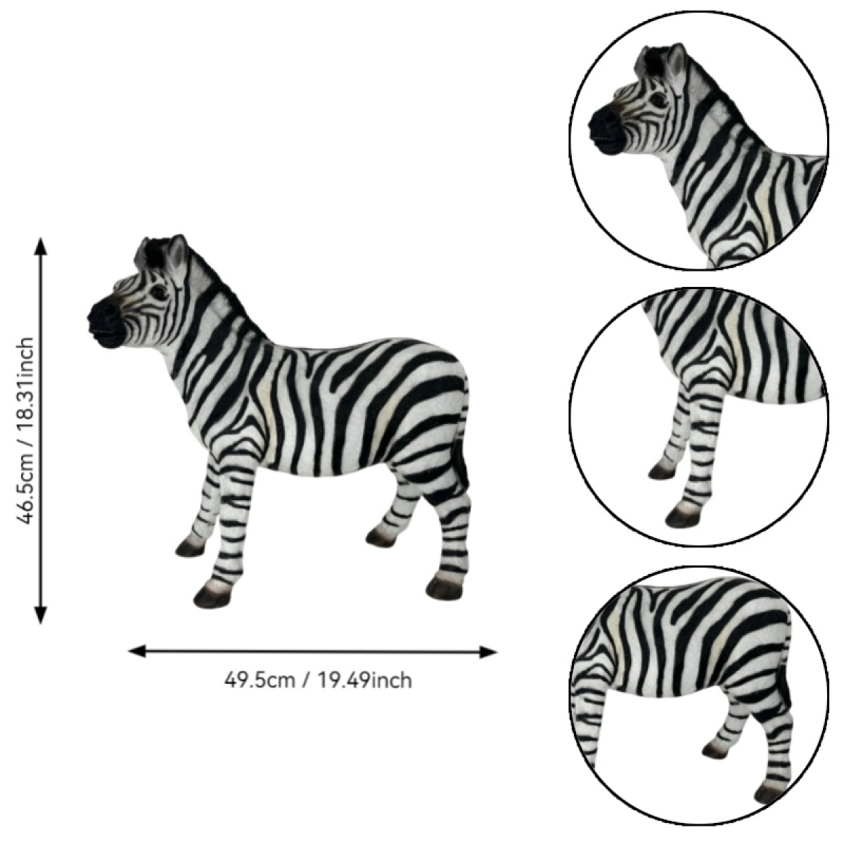 Simulated Zebra Garden Statue, - огляд і ціна Art Craft Zebra