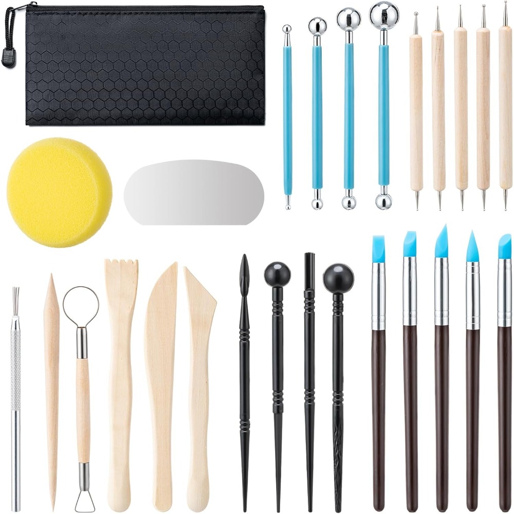27 PCS Pottery Clay Tools Kit  - огляд і ціна Air Dry Clay