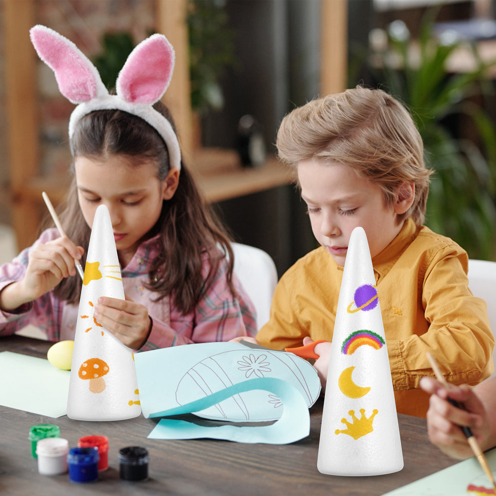 2Pcs Christmas Foam Cones Craf - огляд і ціна Art Craft Kids