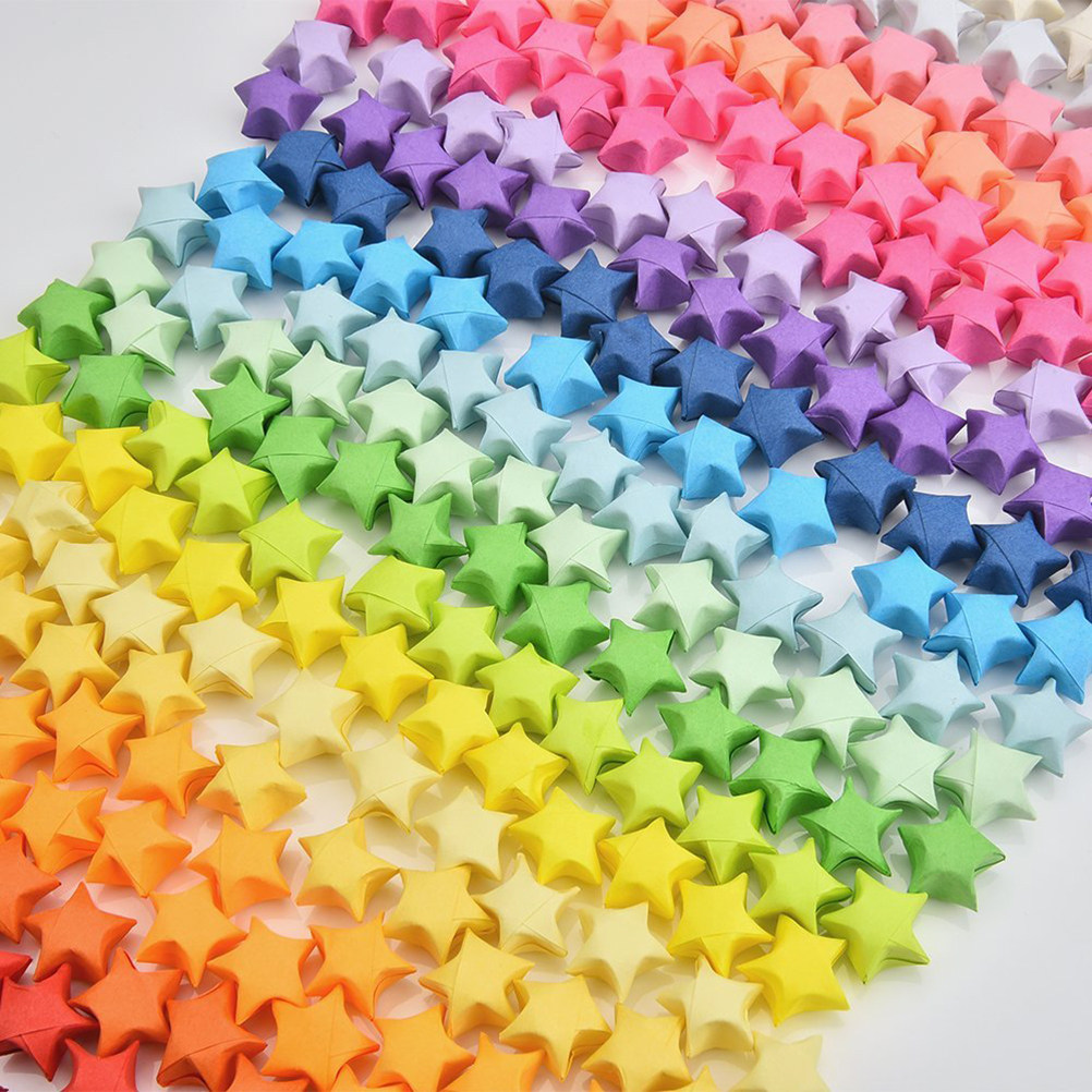 1080Pcs Folding Star Paper Set - огляд і ціна Origami Paper Set