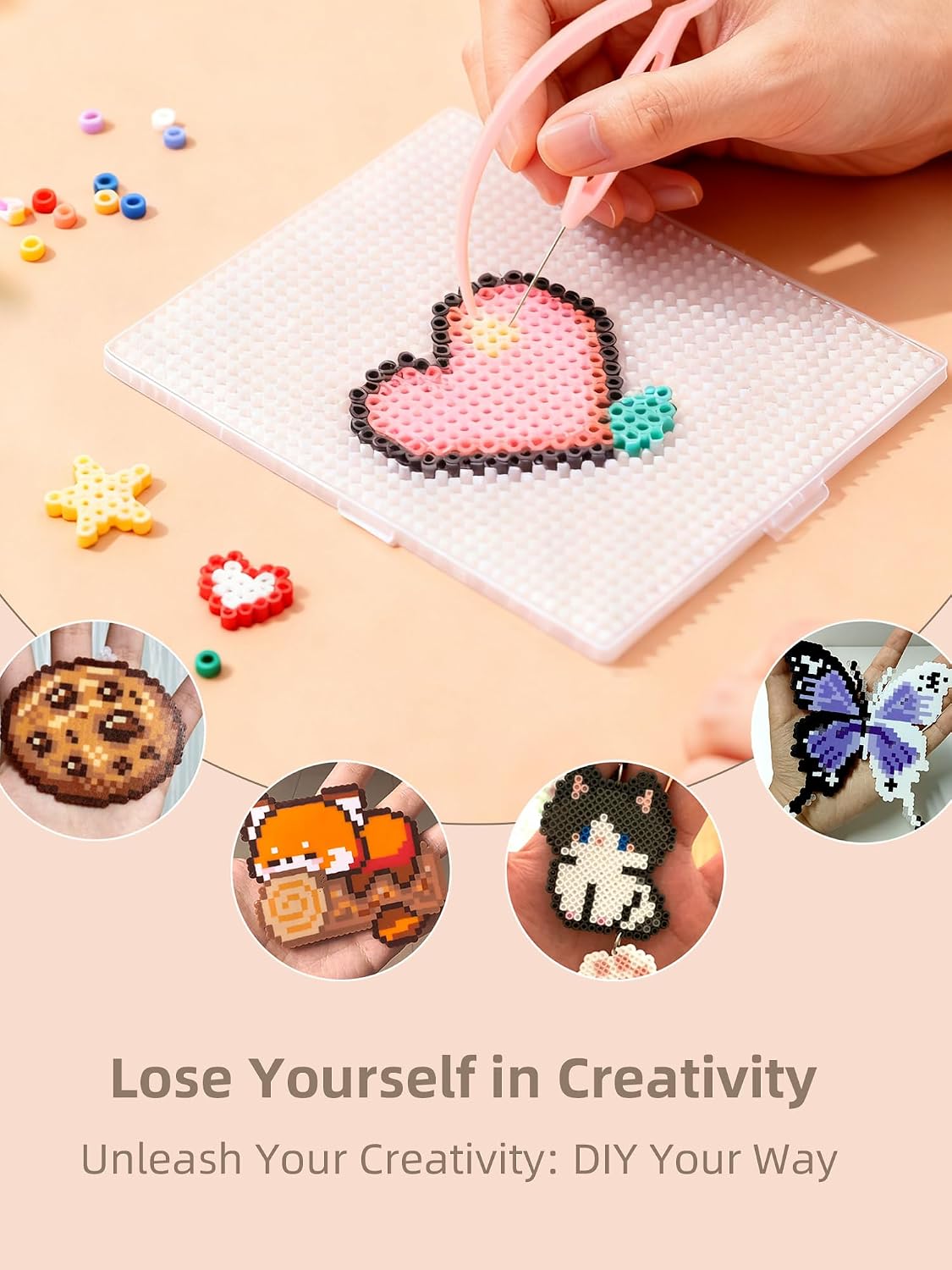 Fuse Beads Kit-Easy DIY-96 Col - огляд і ціна Art Craft Kit