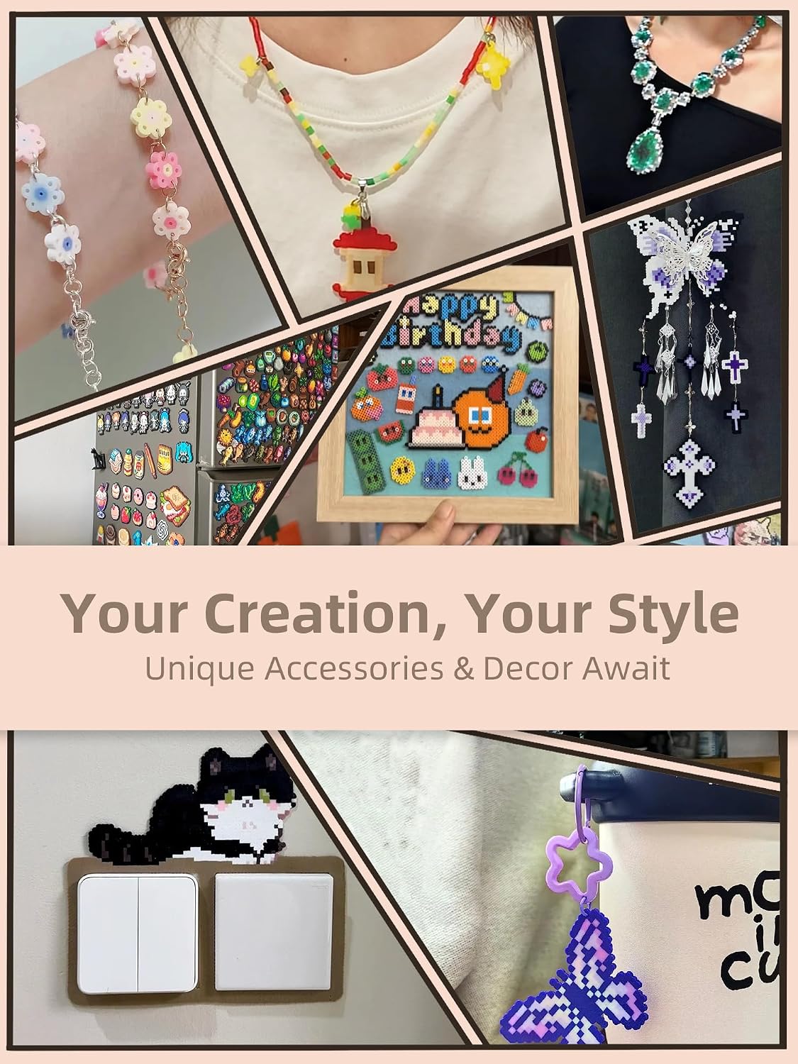 Fuse Beads Kit-Easy DIY-96 Col - огляд і ціна Art Craft Kit